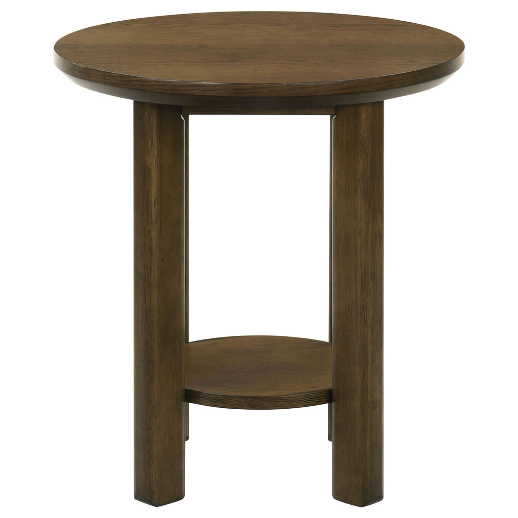 Crispin - Round Table With Lower Shelf
