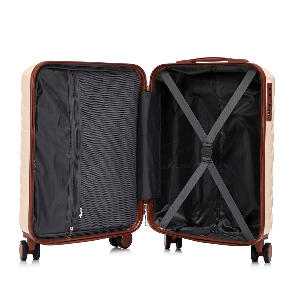 Hard Shell Travel Luggage With Scratch Resistant Surface