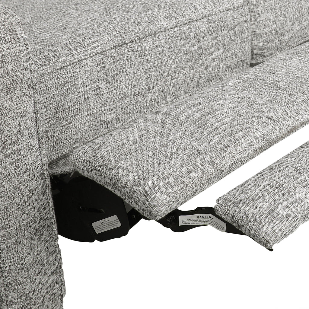 Manville - Contemporary Tufted Loveseat Pushback Recliner