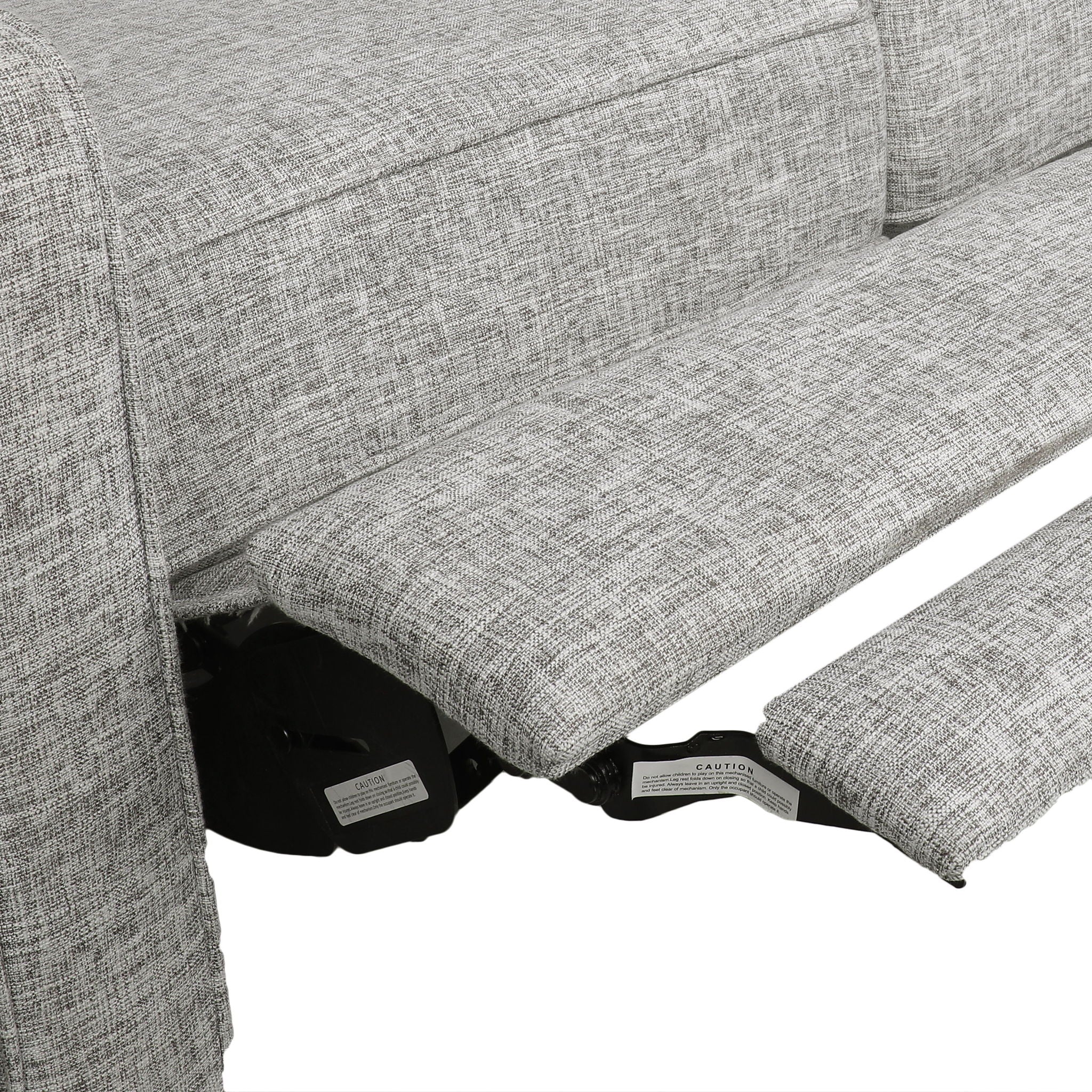 Manville - Contemporary Tufted Loveseat Pushback Recliner