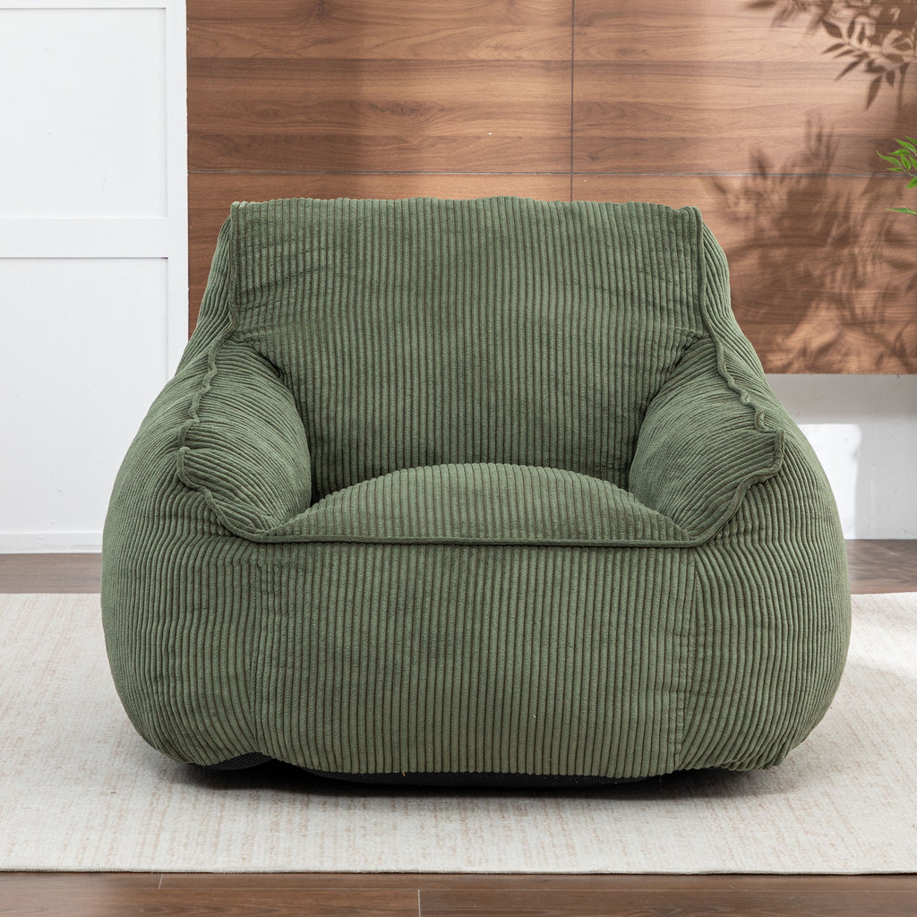 Comfy Bean Bag Chair With Filler, Fluffy And Cozy Seating