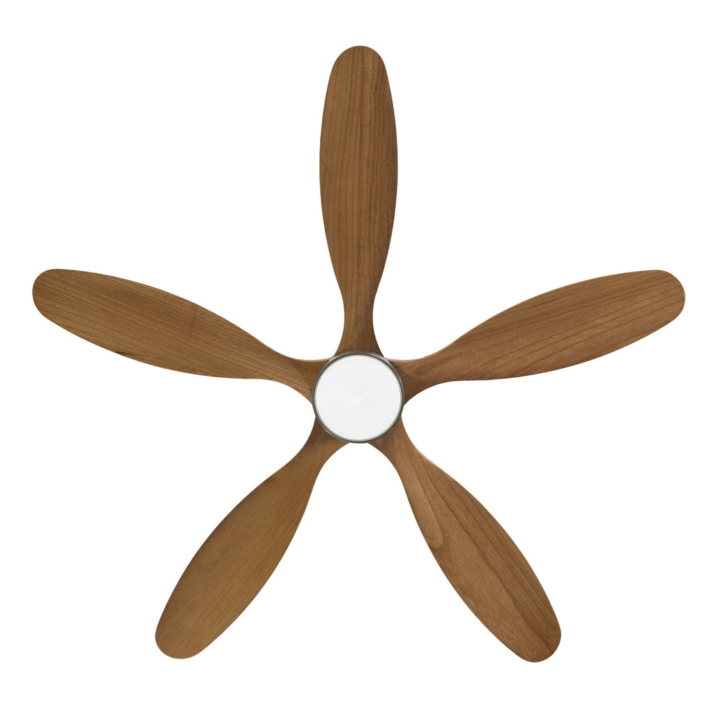 Ceiling Fan With Lights Quiet DC Motor Ceiling Fans 6 Speed Levels - Nickel