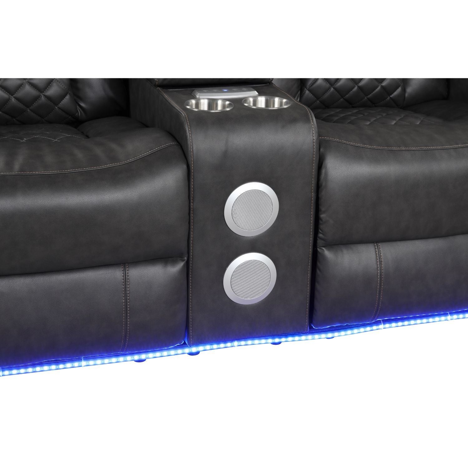 Benz - LED & Power Recliner With Adjustable Headrests And Ambient LED Lighting