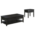 Sutter - 2 Piece Coffee And End Table Set - Dark Brown