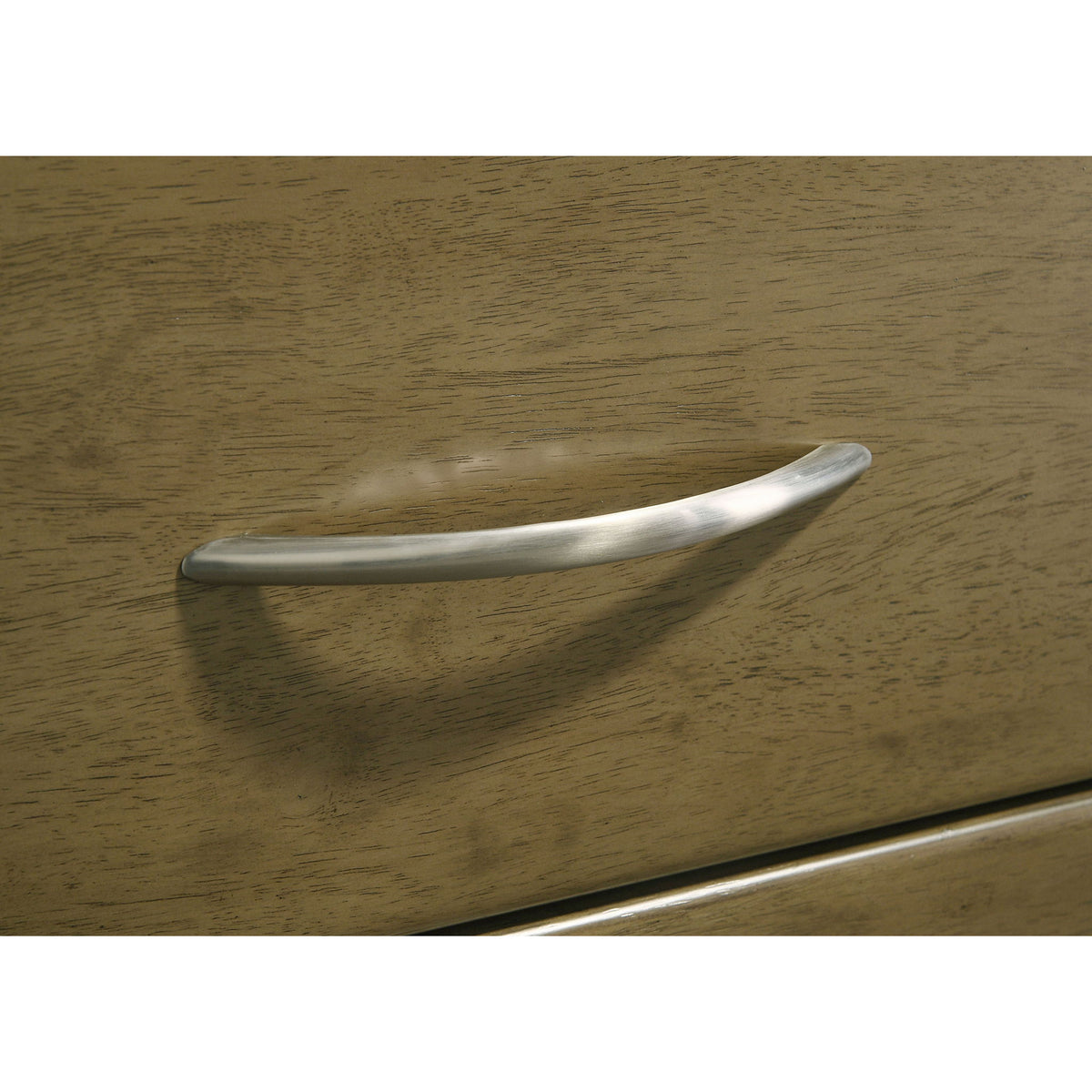 Bernardo - 6 Drawer Dresser And Mirror With Rounded Corners - Nutmeg Brown