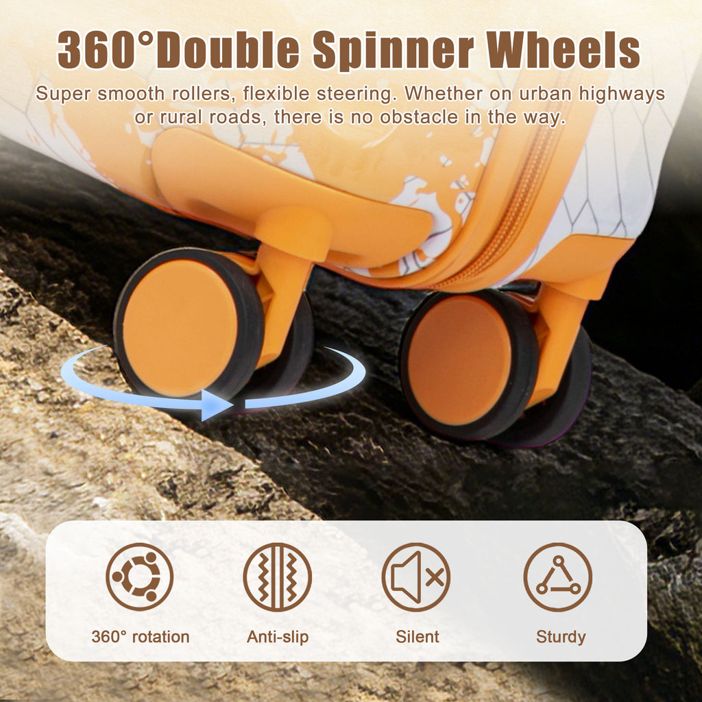 3 Piece With Combination Lock And Silent Wheels