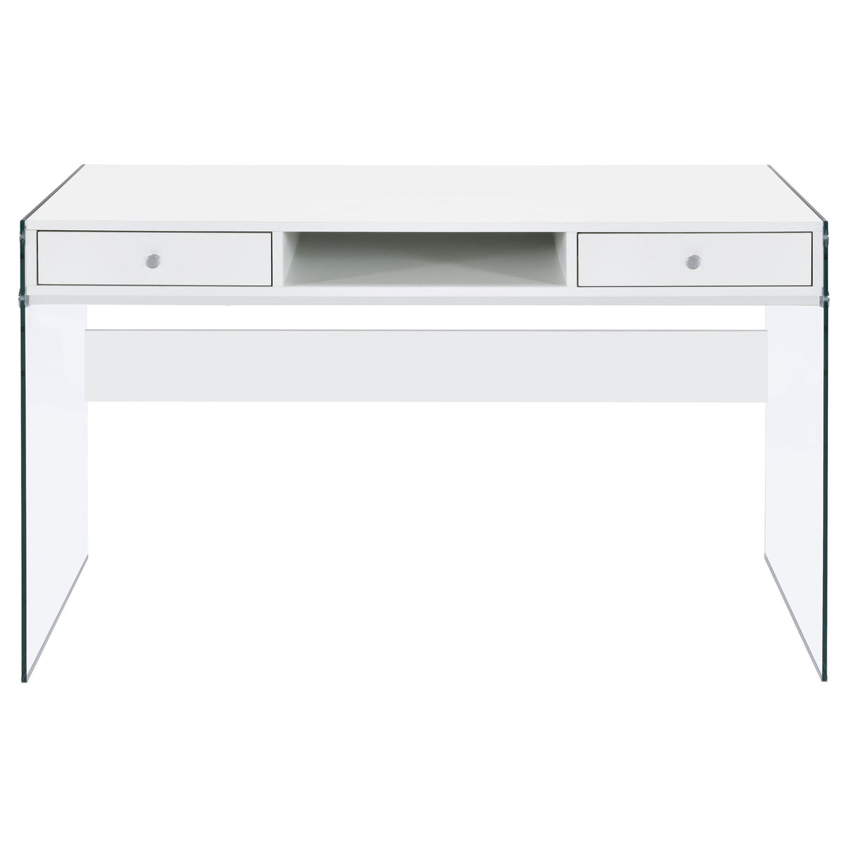 Barretta - 2 Drawer Writing Desk - Gloss White