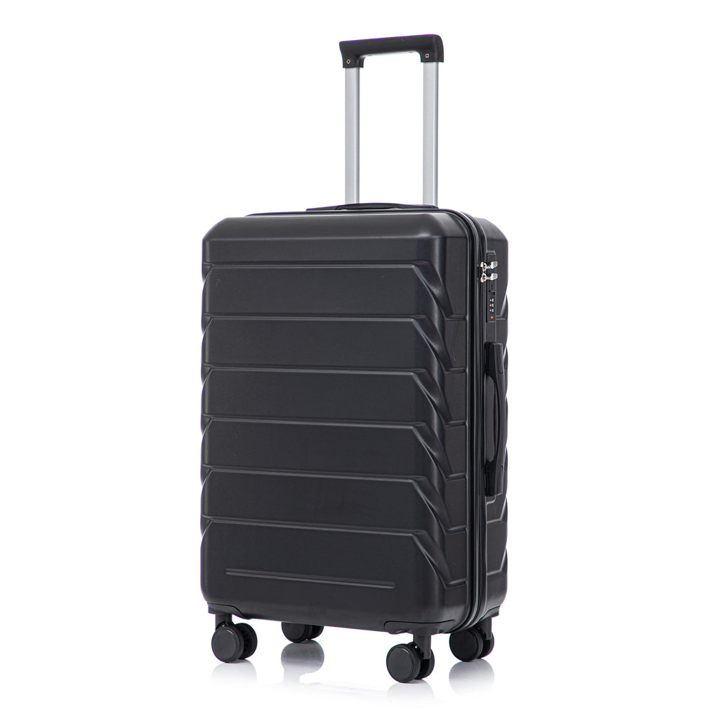 Hard Shell Luggage With Scratch Resistant Surface, 4 Wheels, Combination Lock & Side Hooks