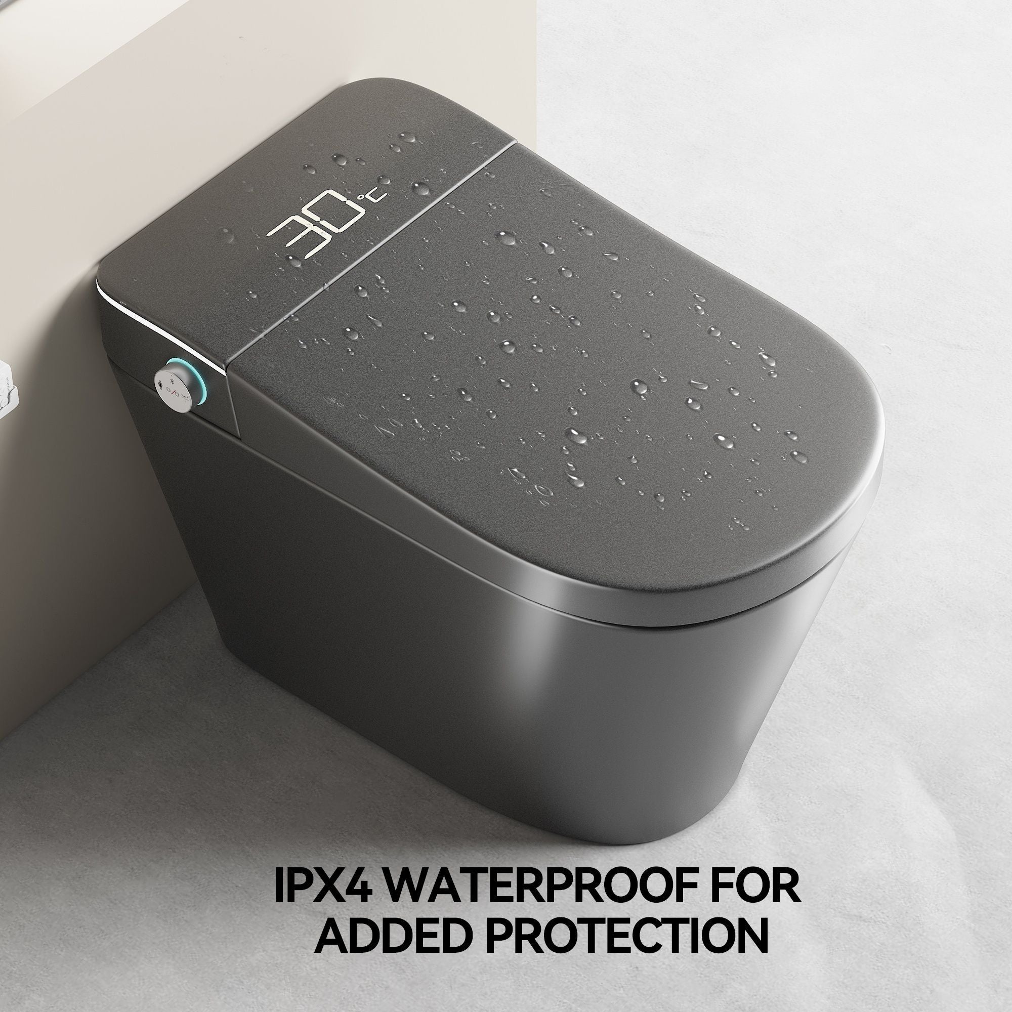 Smart Bidet Toilet With Auto Open / Close Seat, Warm Water Wash, Heated Seat, And Wireless Remote Control