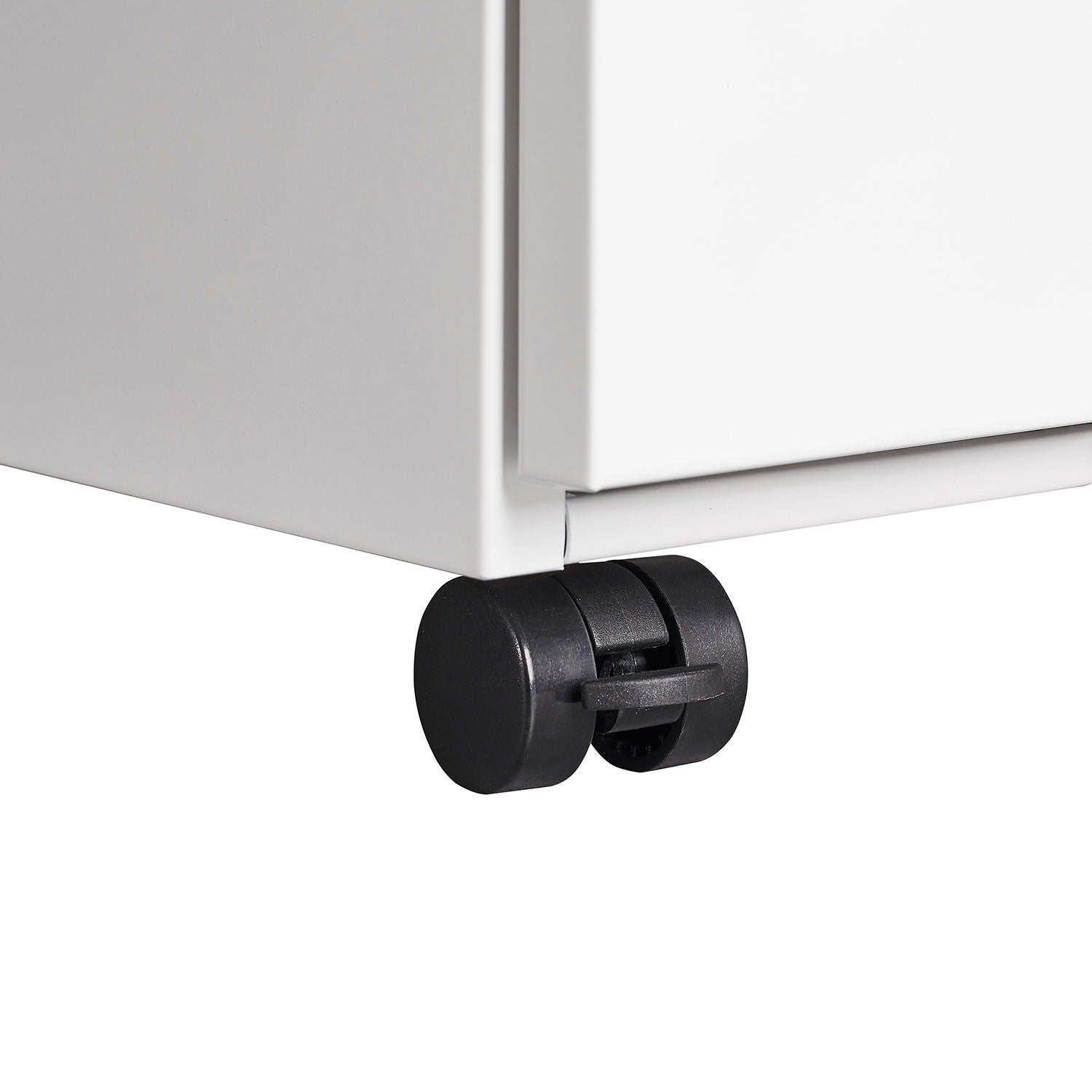 Contemporary 3 Drawer Mobile Filing Cabinet With Lock, Metal Office Storage For Legal / Letter Size