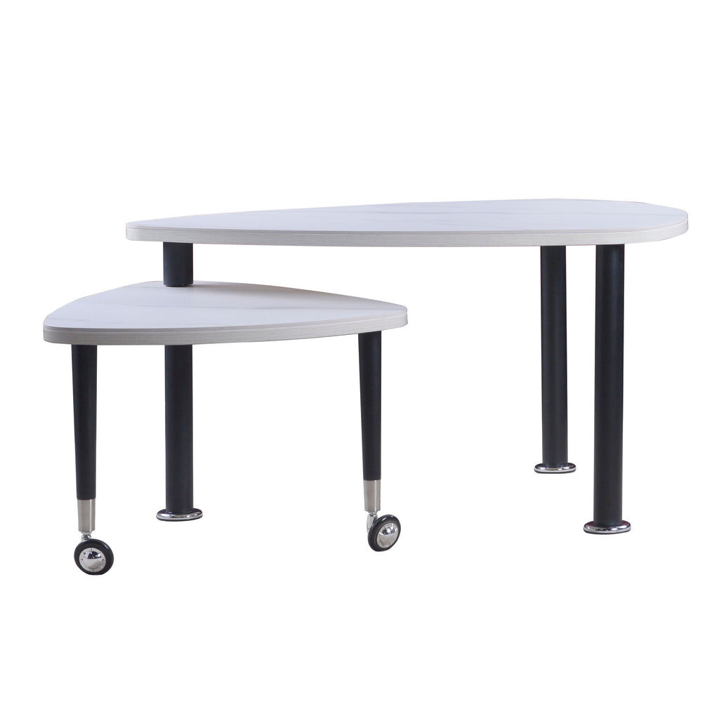 360 Degree Rotatable Coffee Table With Solid Legs