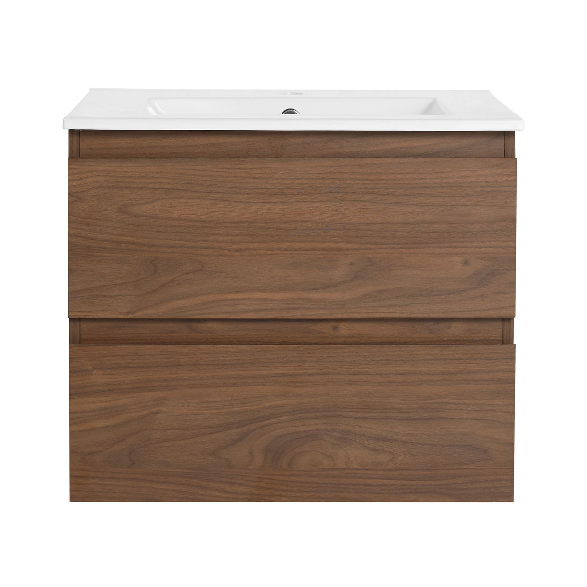 Wall Mounted Bathroom Vanity & Sink, 2 Soft Close Drawers