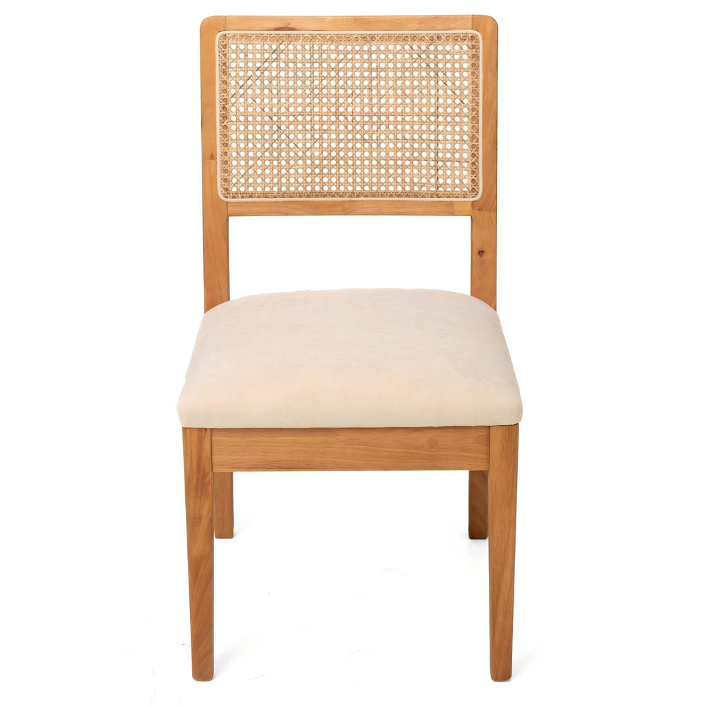 Compact Ergonomic Upholstered Side Chairs (Set of 2)