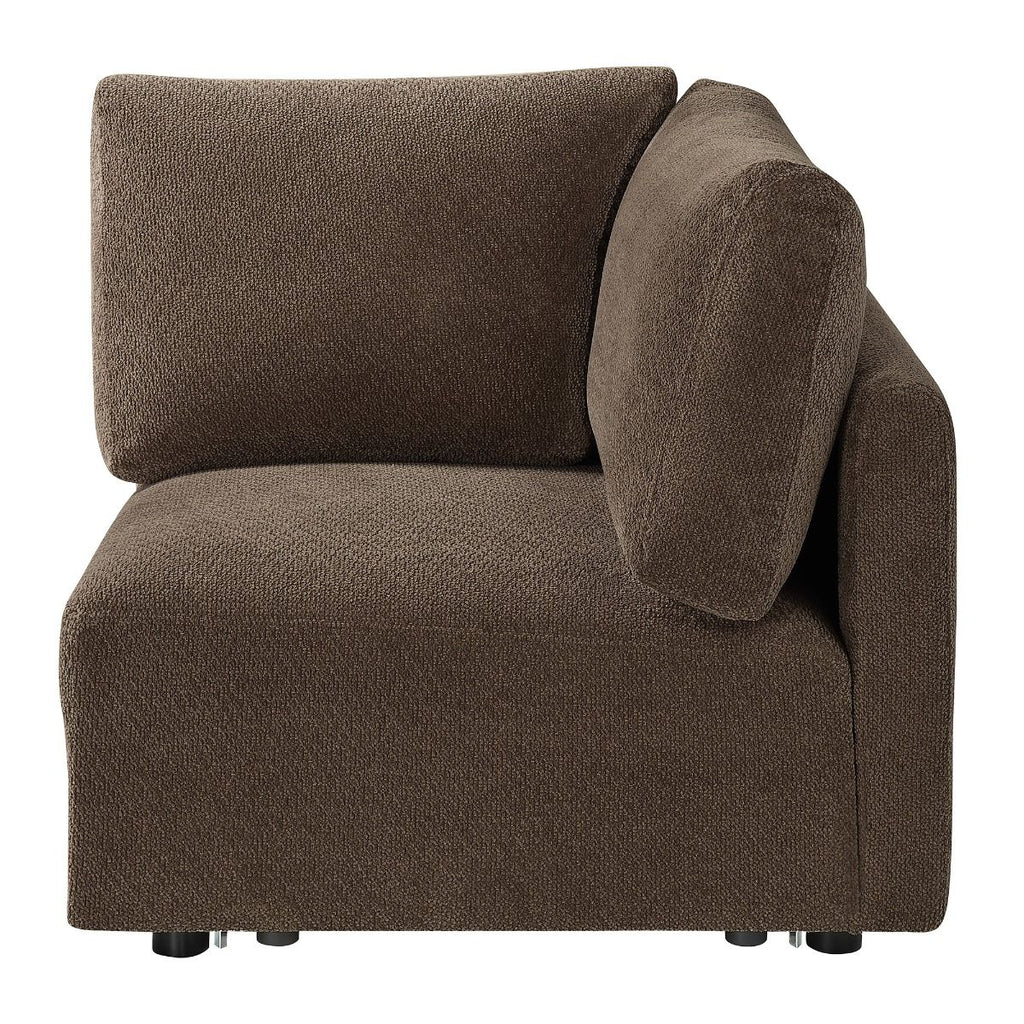 Theodore - Modular Wedge - Brown Chenille