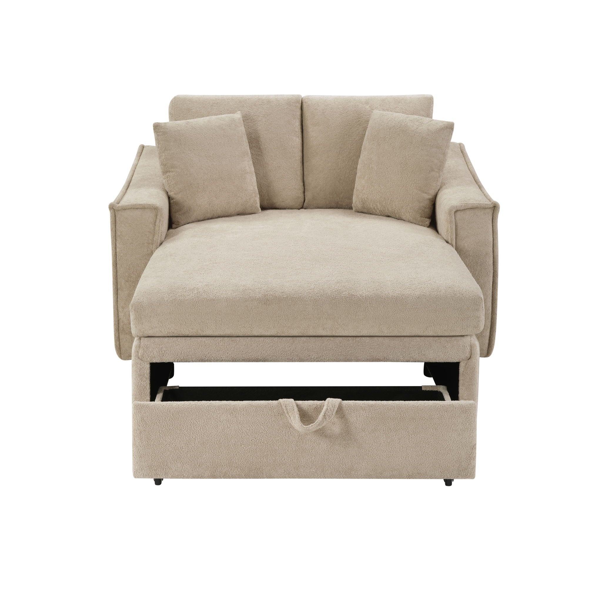 Modern Chaise Sofa With Hidden Storage For Living Room