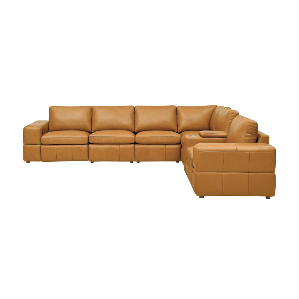 Upholstered Large Arms Sectional With Recliner Seats