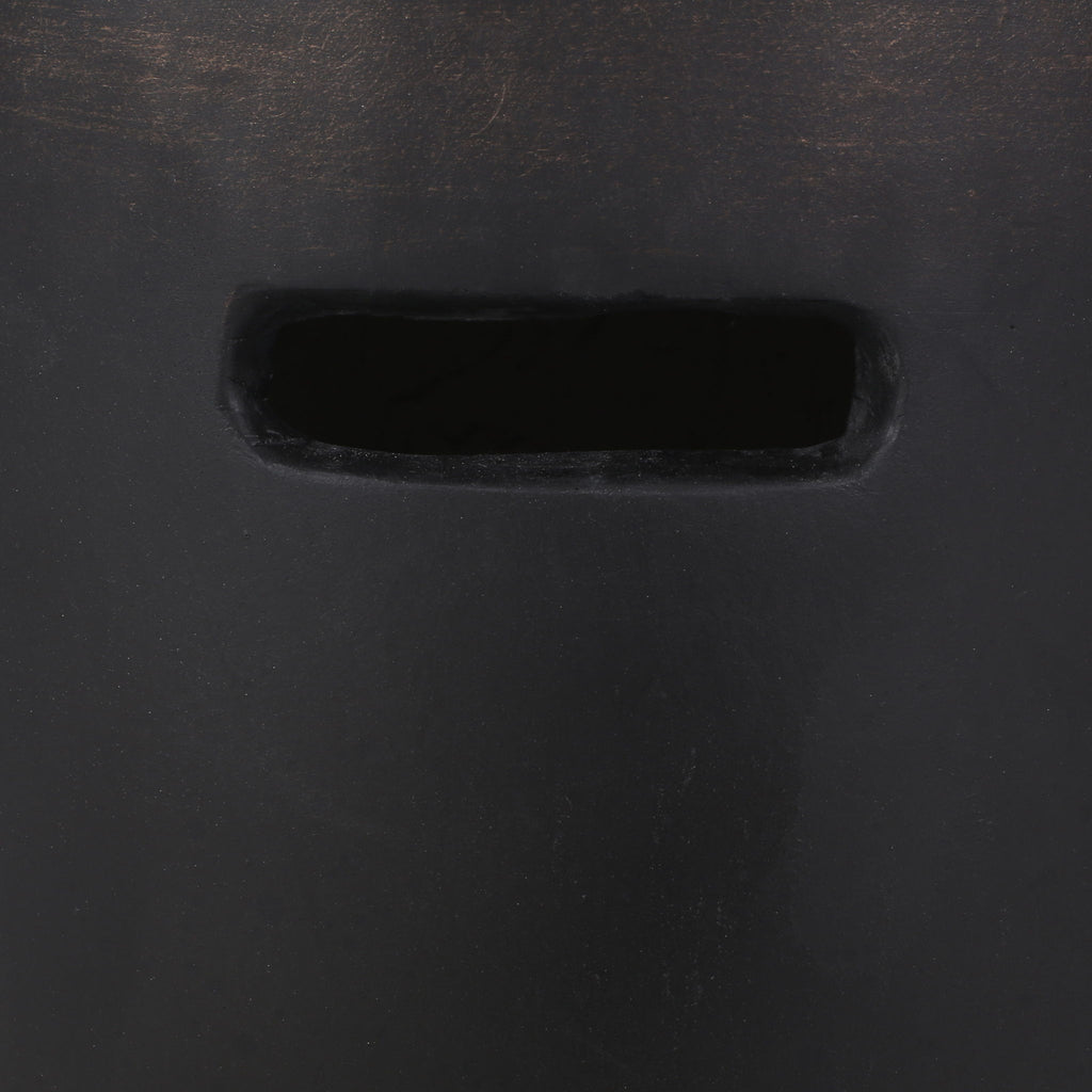 Outdoor End Table With Cutout Handle - Copper