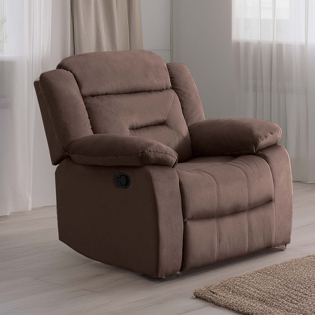 Contemporary Living Room Set With Pillow Arms And Headrest Support