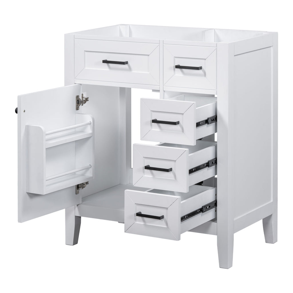 Modern Bathroom Vanity Base Only With Drawers, Freestanding Design