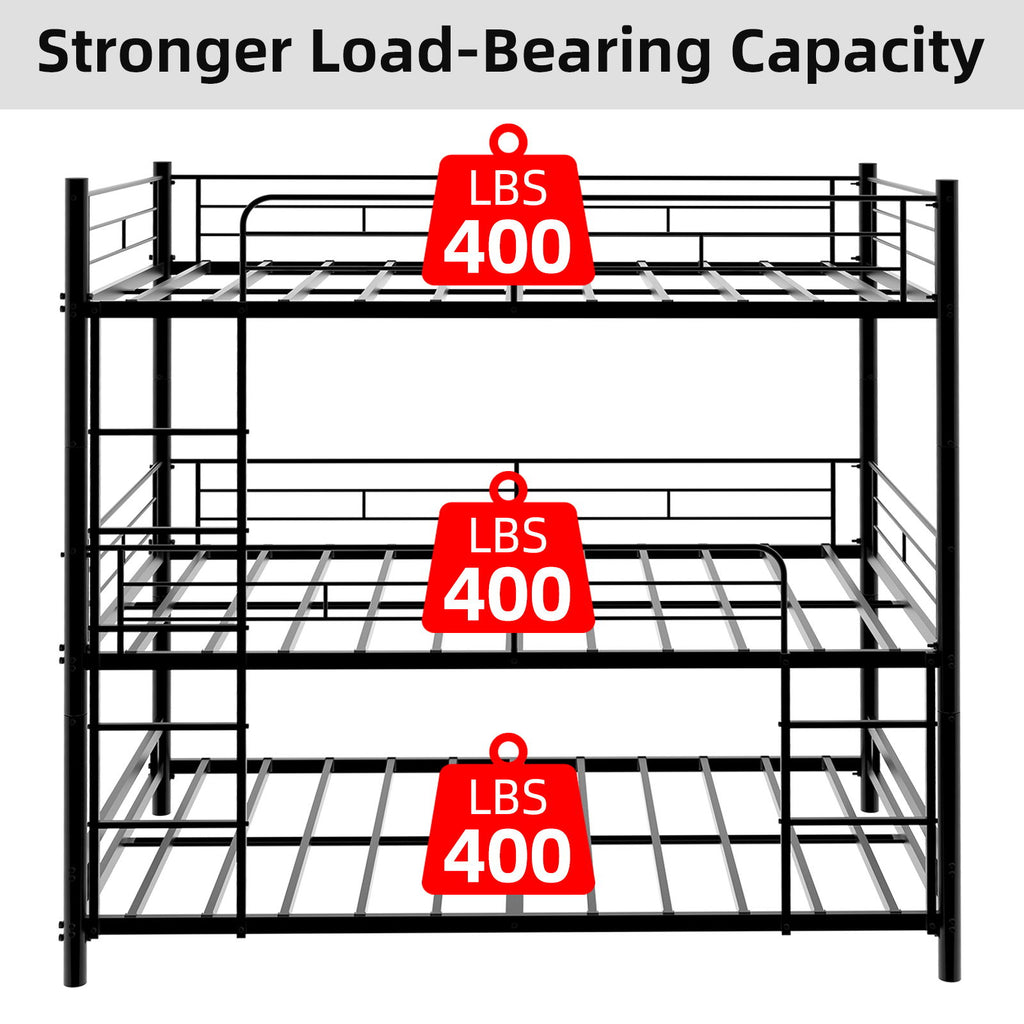 Triple Frame Bed With Built In Ladder