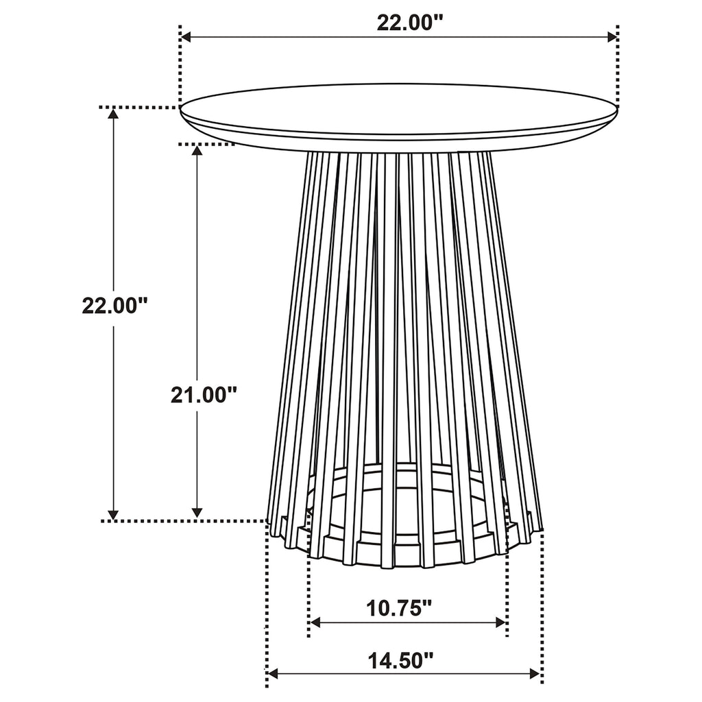 Diana - 2 Piece Round Coffee And End Table Set - Natural
