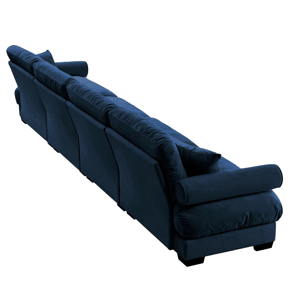 Super Comfort Oversized Modular Sectional Sofa, Deep Seat Convertible L Shaped Couch