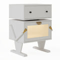 Robot LED Nightstand With 360° Rotating Drawer