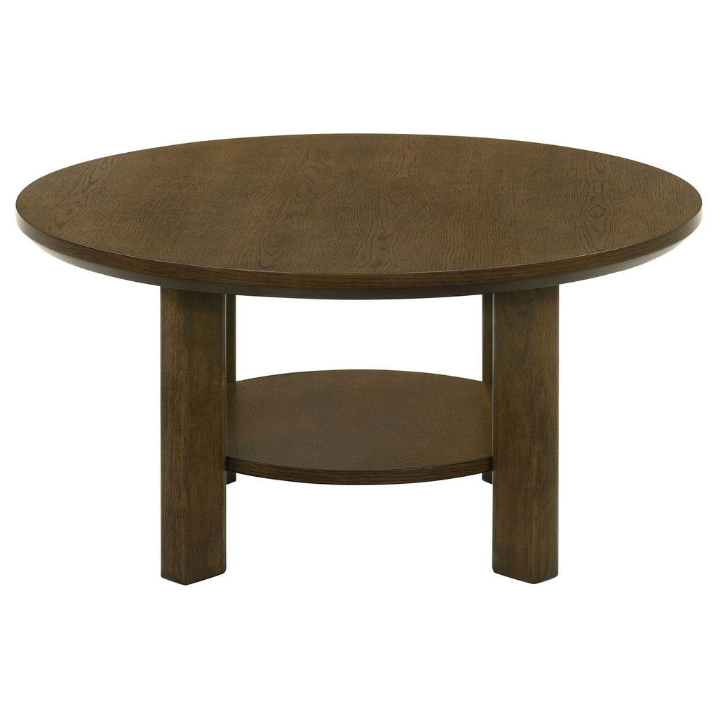 Crispin - Round Table With Lower Shelf