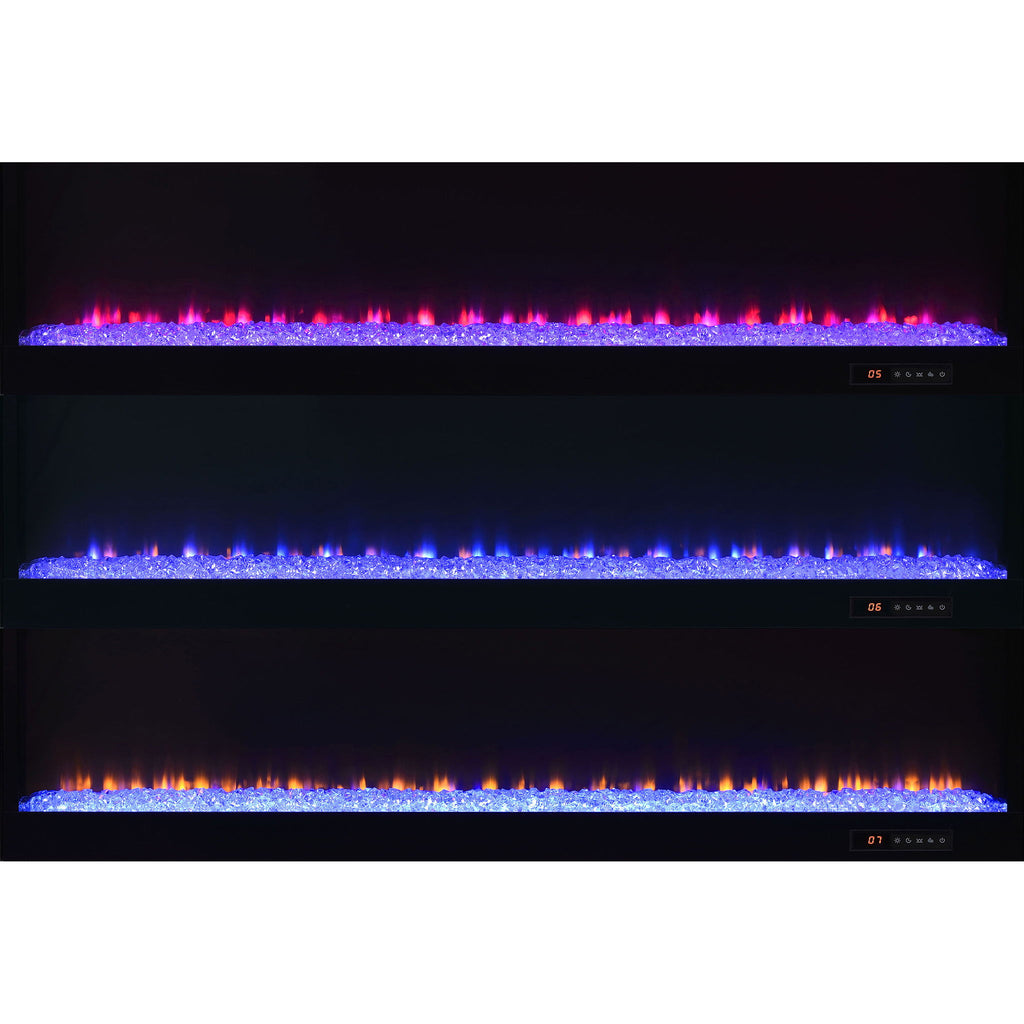 TV Stand Fireplace Console With Bluetooth Speaker