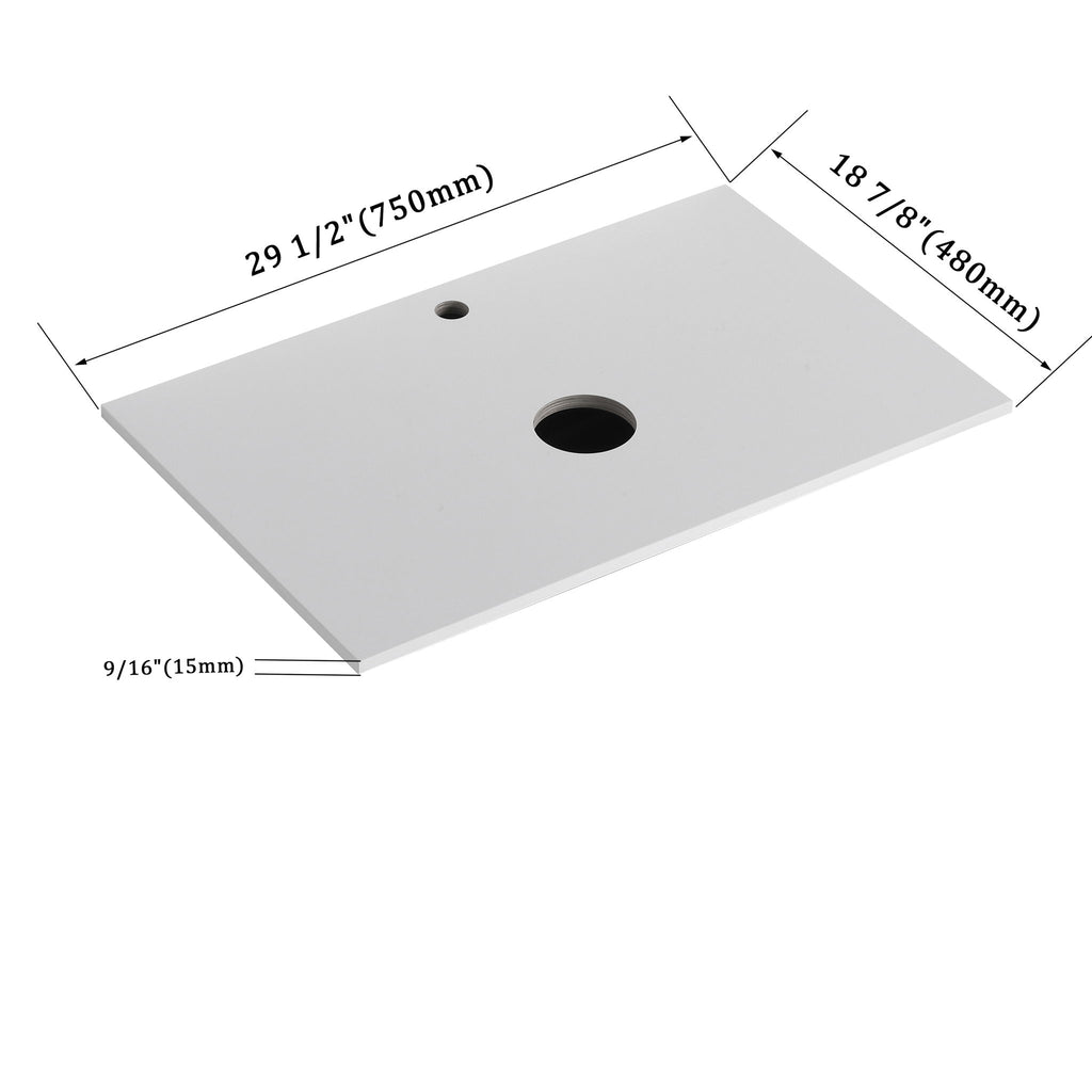 Wall Mounted Bathroom Vanity & 1 Soft Close Drawer (Excluding Sink)