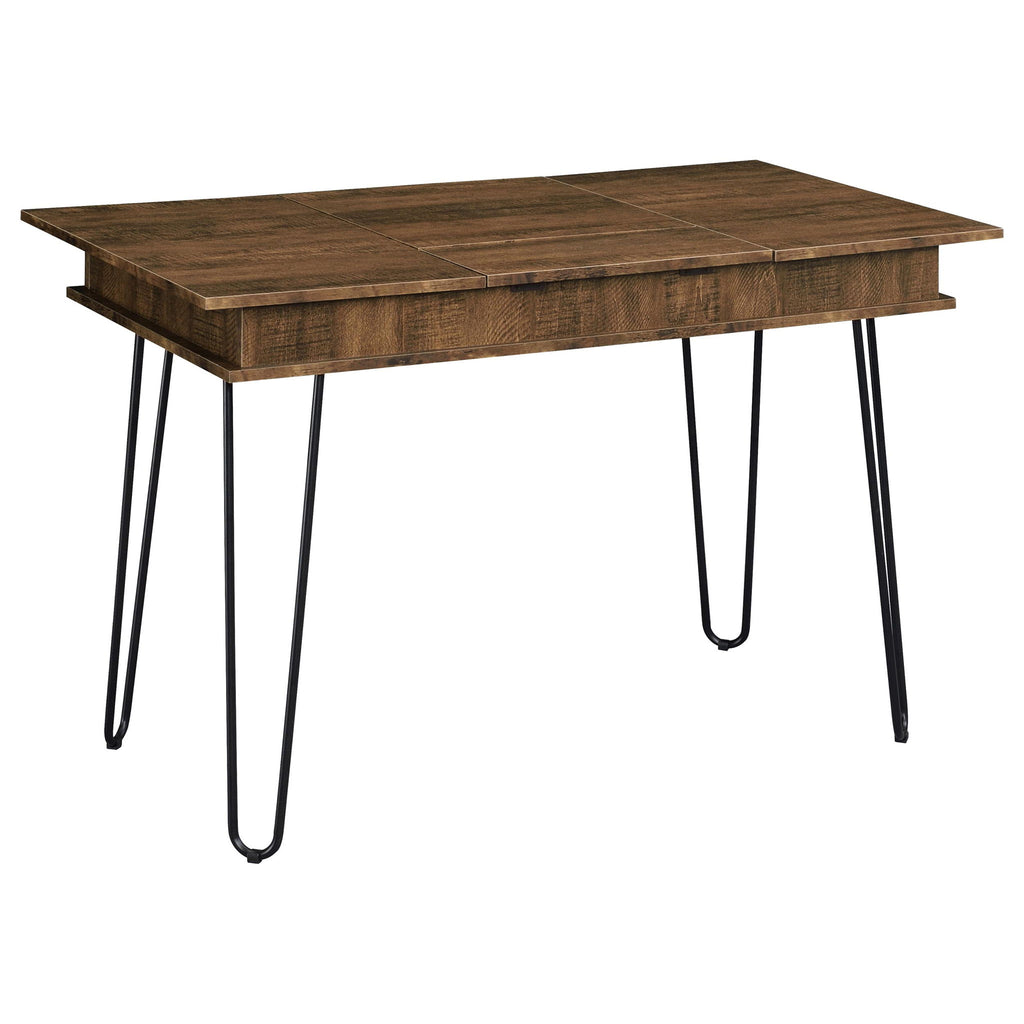 Writing Desk With 4 Hidden Storages - Brown