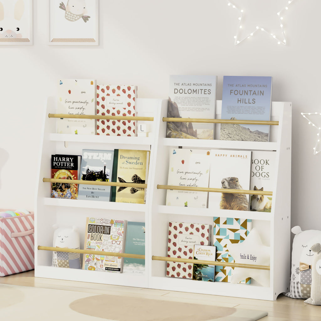 3 Tier Book Shelf, Compact Storage For Bedrooms