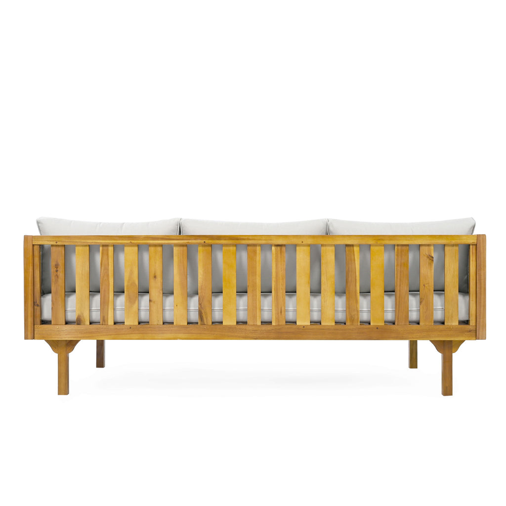 Claremont - 3 Seater Daybed With Rattan Arms - Teak