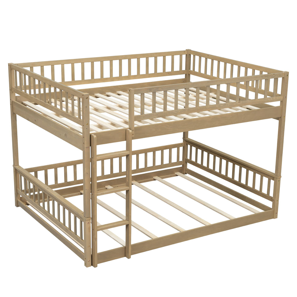 Bunk Bed With Ladder And Guardrails