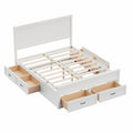 Modern Storage Platform Bed Frame With 6 Drawers