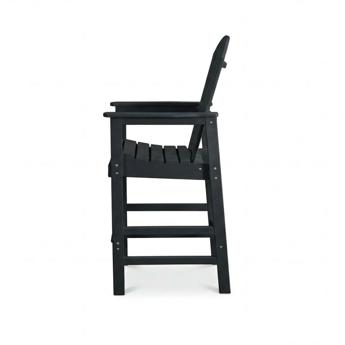Bar Height Adirondack Chair With Cup Holder And Armrests