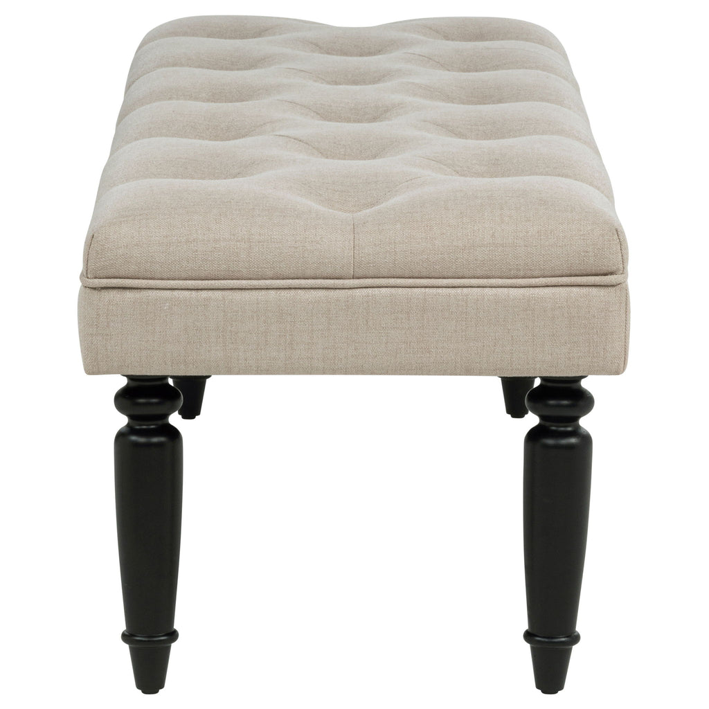 Upholstered Entryway Accent Bench - Beige