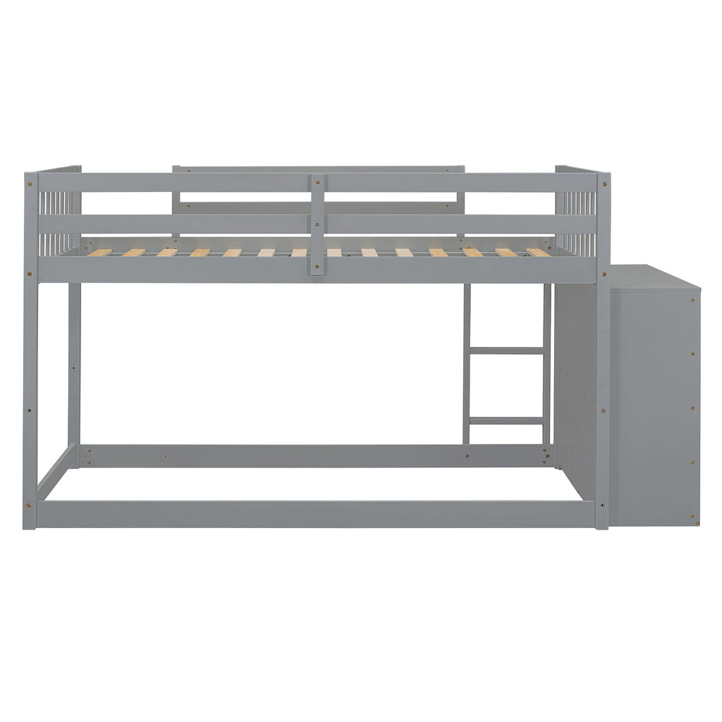 Bunk Bed With 4 Drawers And 3 Shelves