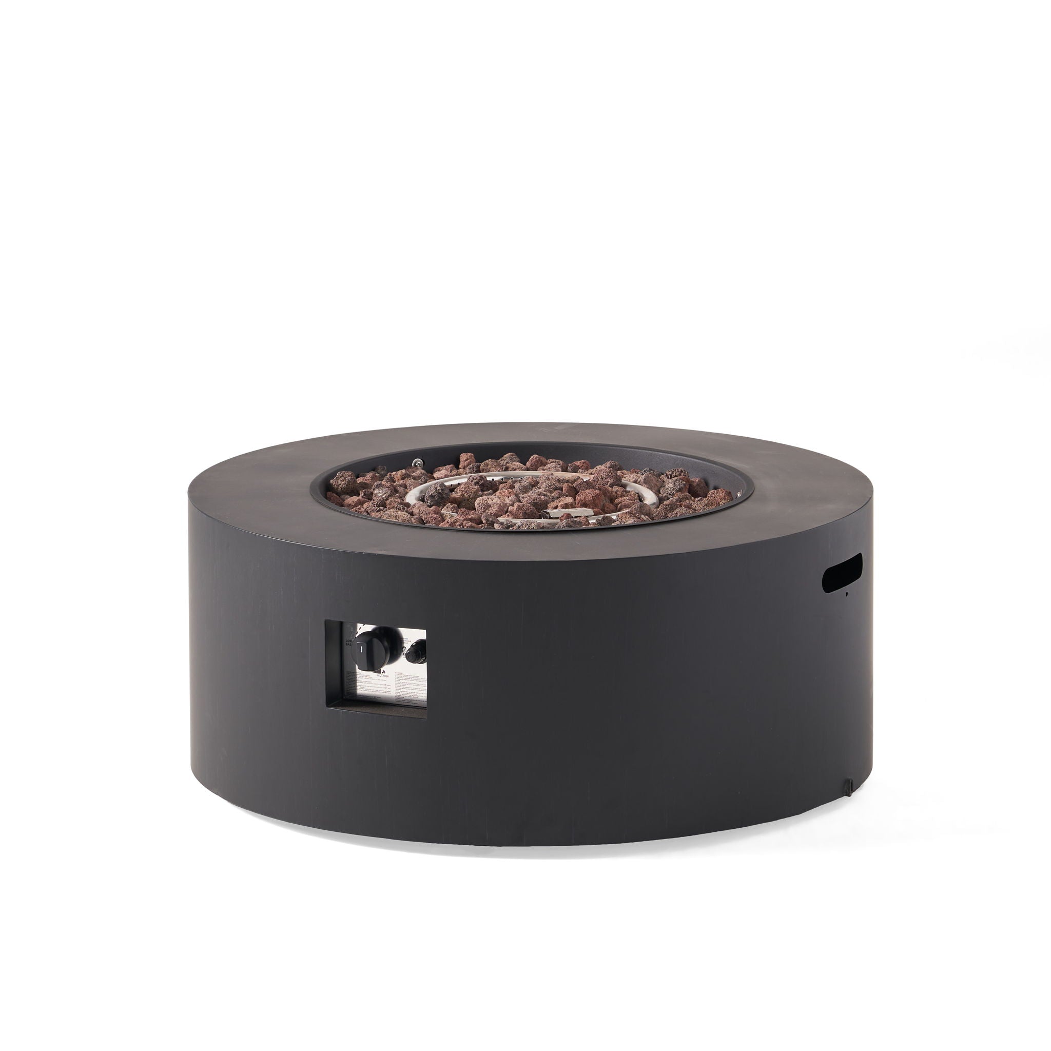 Round Iron Fire Pit With 40, 000 Btu
