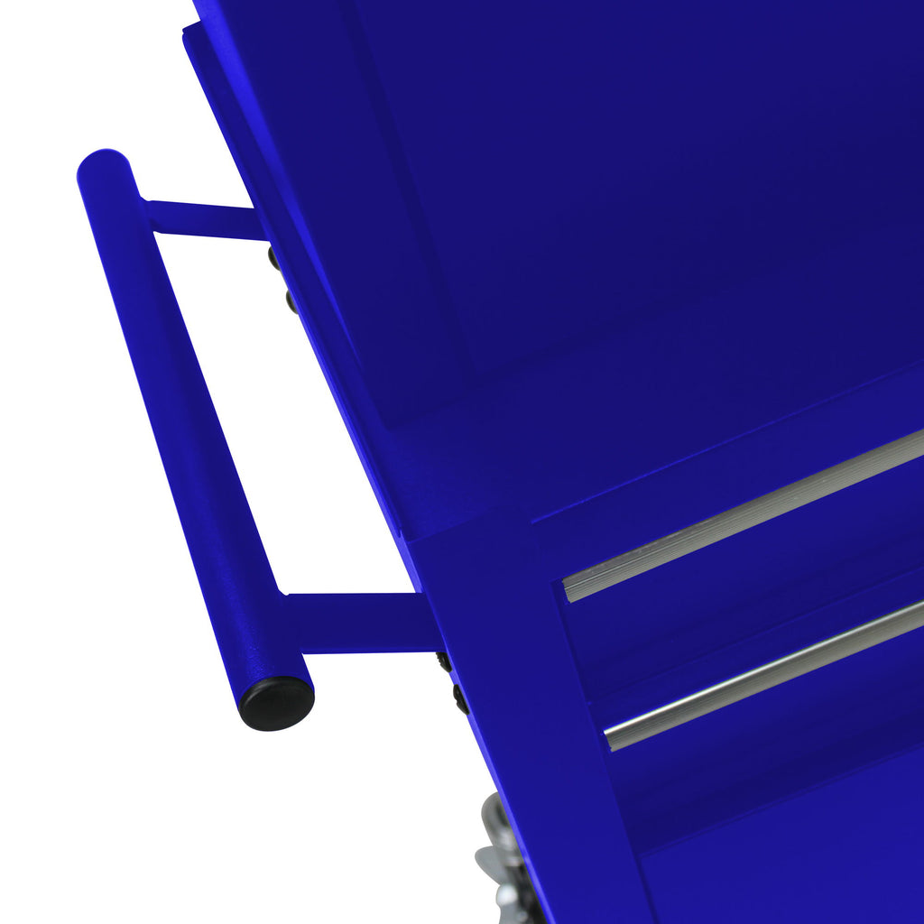 6 Drawer Lockable Tool Cabinet On Wheels, Steel Rolling Tool Chest With Detachable Toolbox
