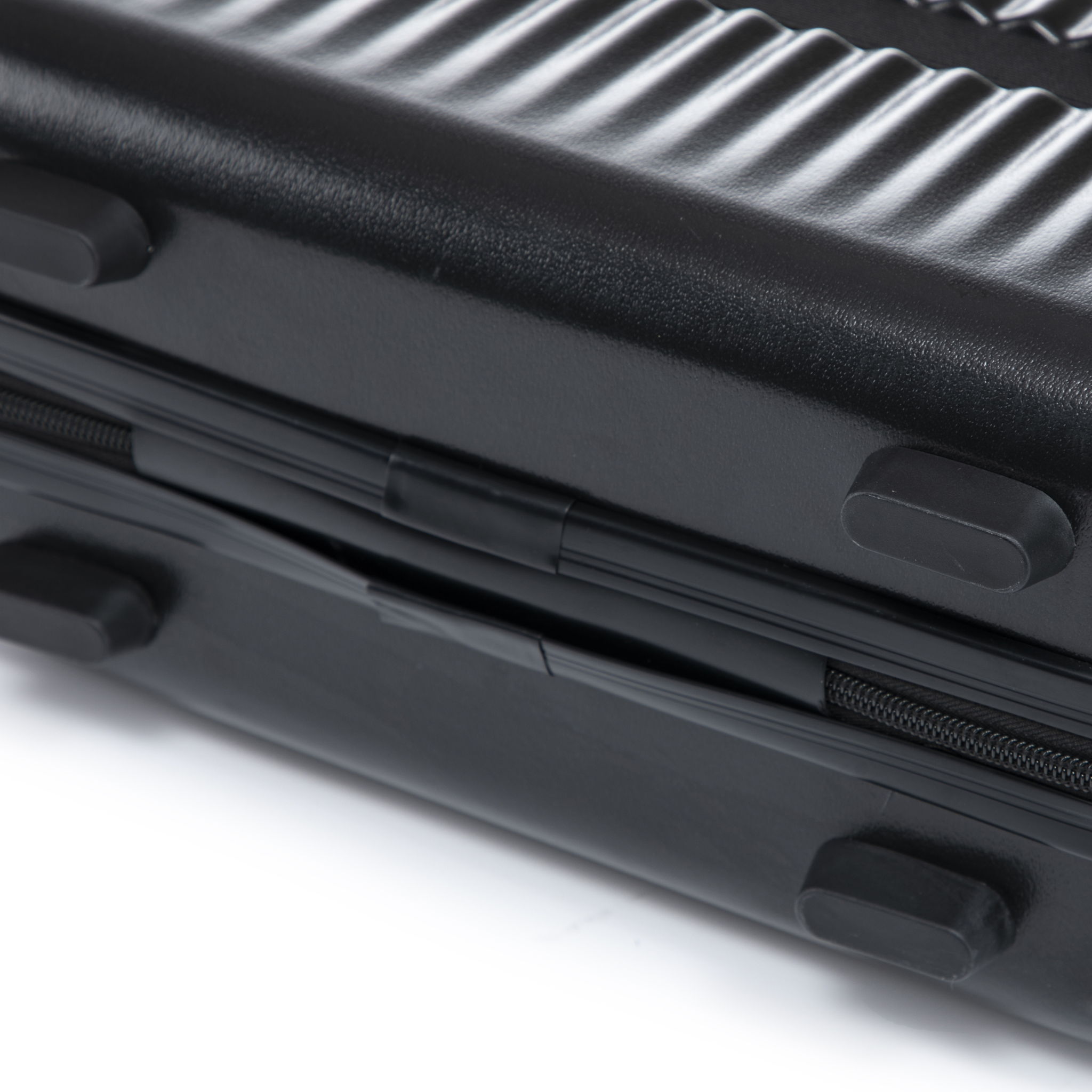 Luggage Set With Cosmetic Case, Combination Lock, Front Opening Design