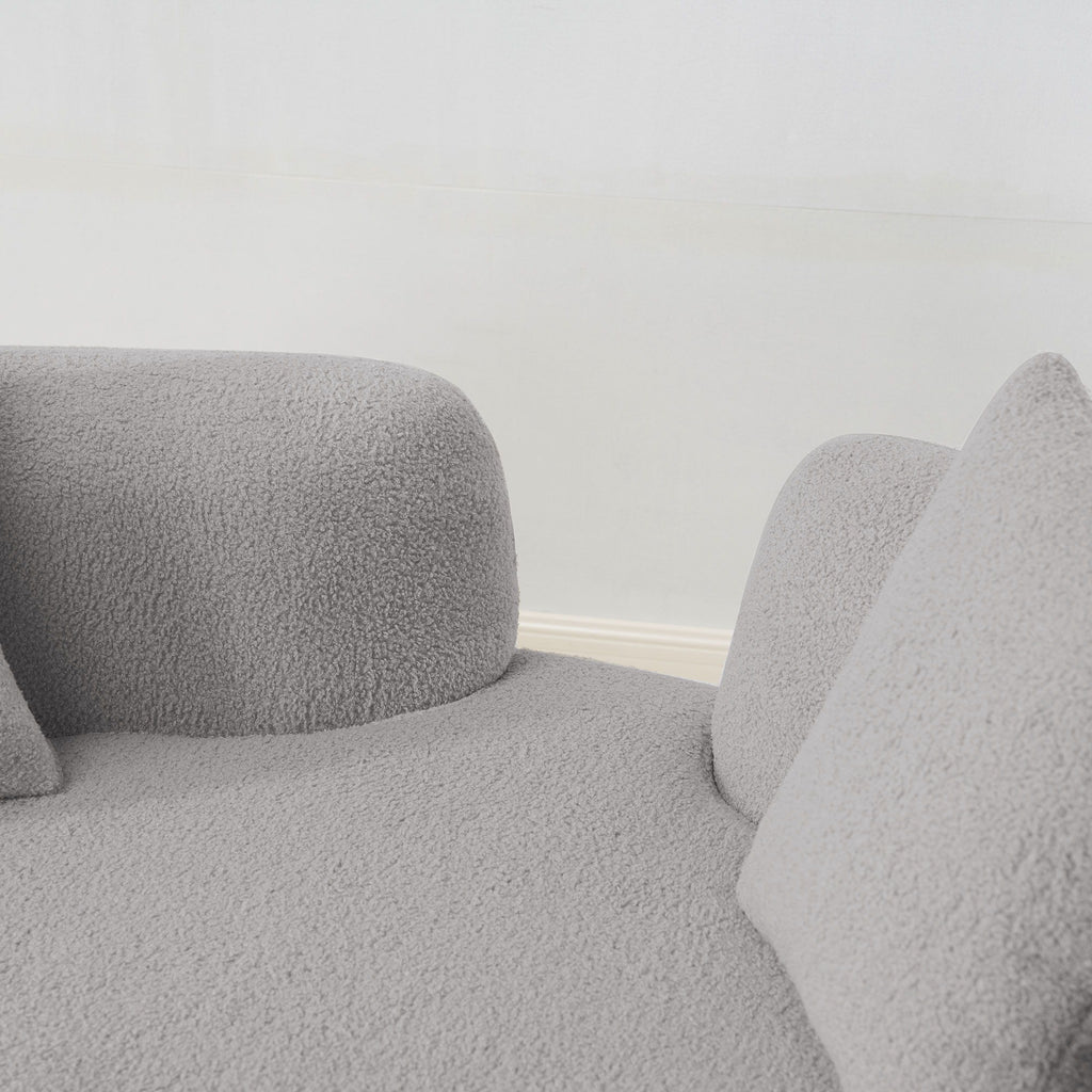 Modern Curved Loveseat