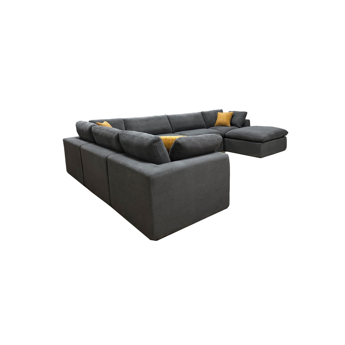 Custom Configuration Modular Sectional & Toss Pillows