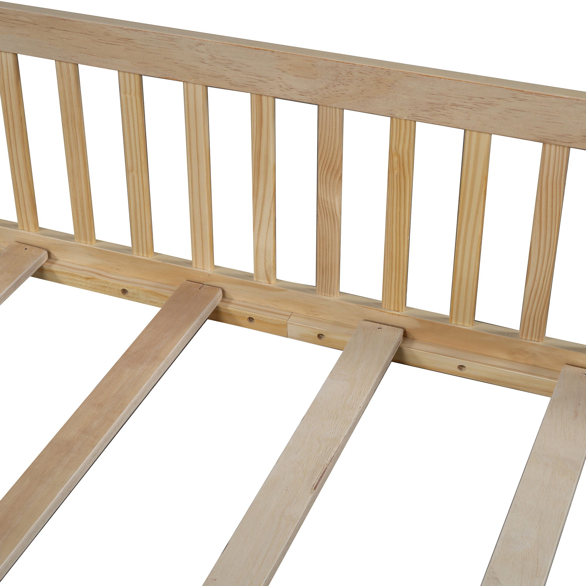 House Platform Bed With Guardrail