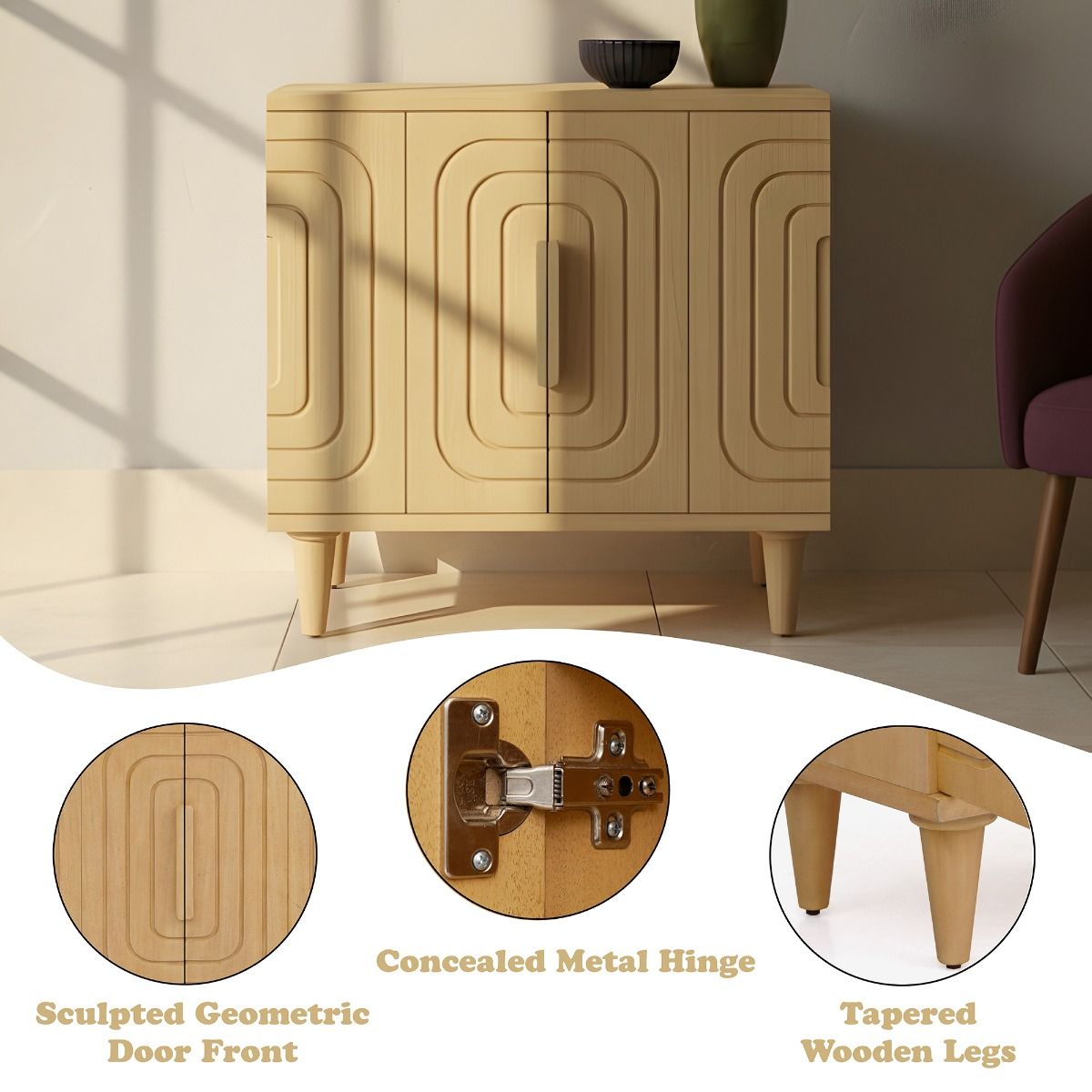 Lore - Cabinet - Natural Oak