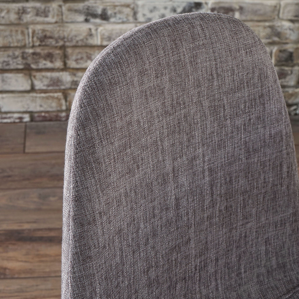 Modern Minimalist Fabric Dining Chair With Iron Legs