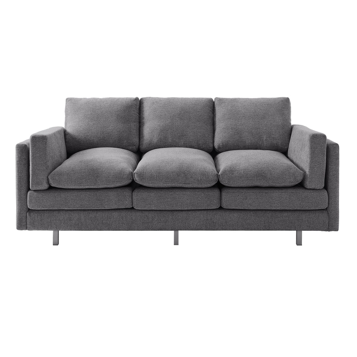 3 Seater Sofa With Dual Layer Seat Cushions