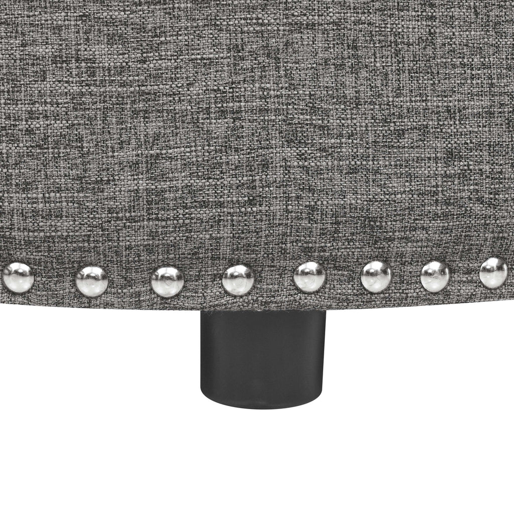 Tufted Storage Ottoman With Upholstery
