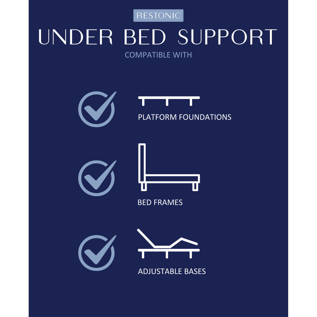 Comfort Care - 10" Hybrid Euro Top Mattress Plush Comfort - Blue / Gray - Twin Extra Long