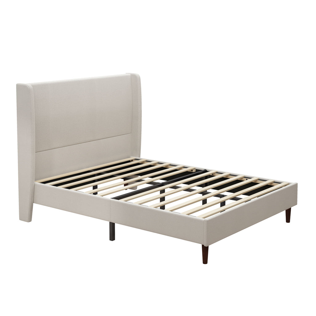 Upholstered Bed & High Headboard Design